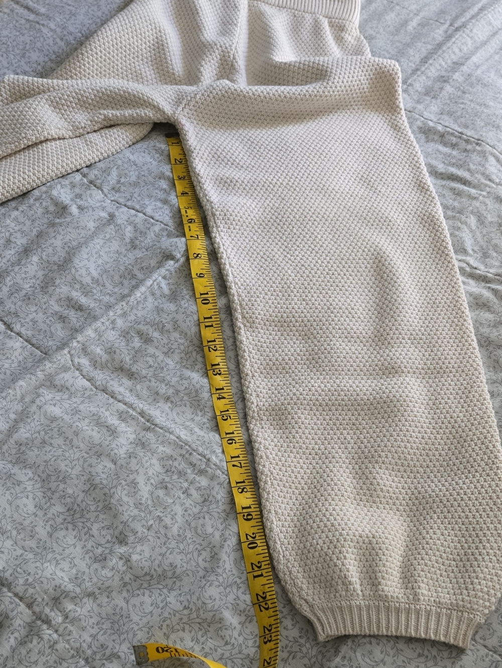 Sincerely Jules Cream/Black Textured Knit Sweater Set M - Picture 7 of 8